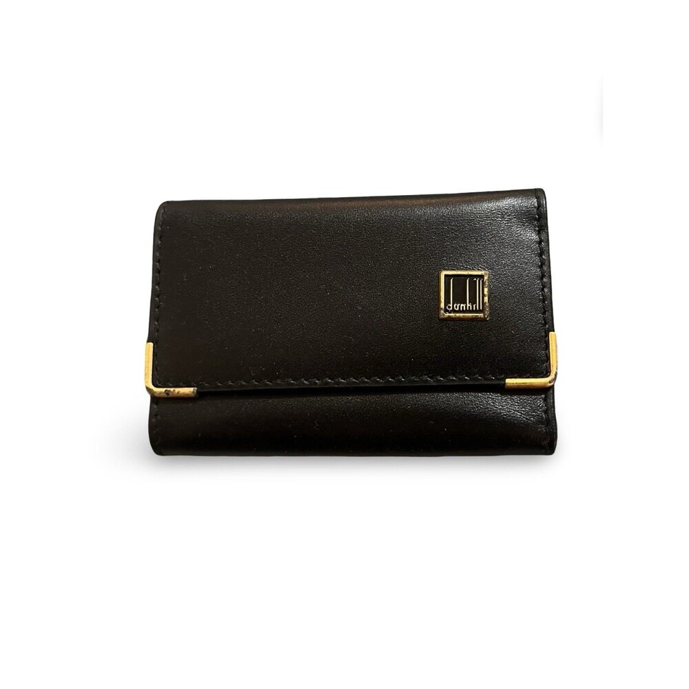 Dunhill *Mint* Condition Black Leather Key Wallet